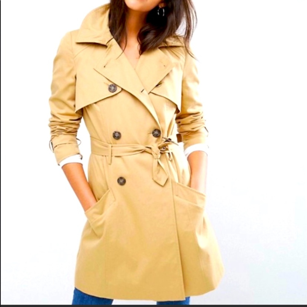 SOLD New York and Company Beige Trench Coat